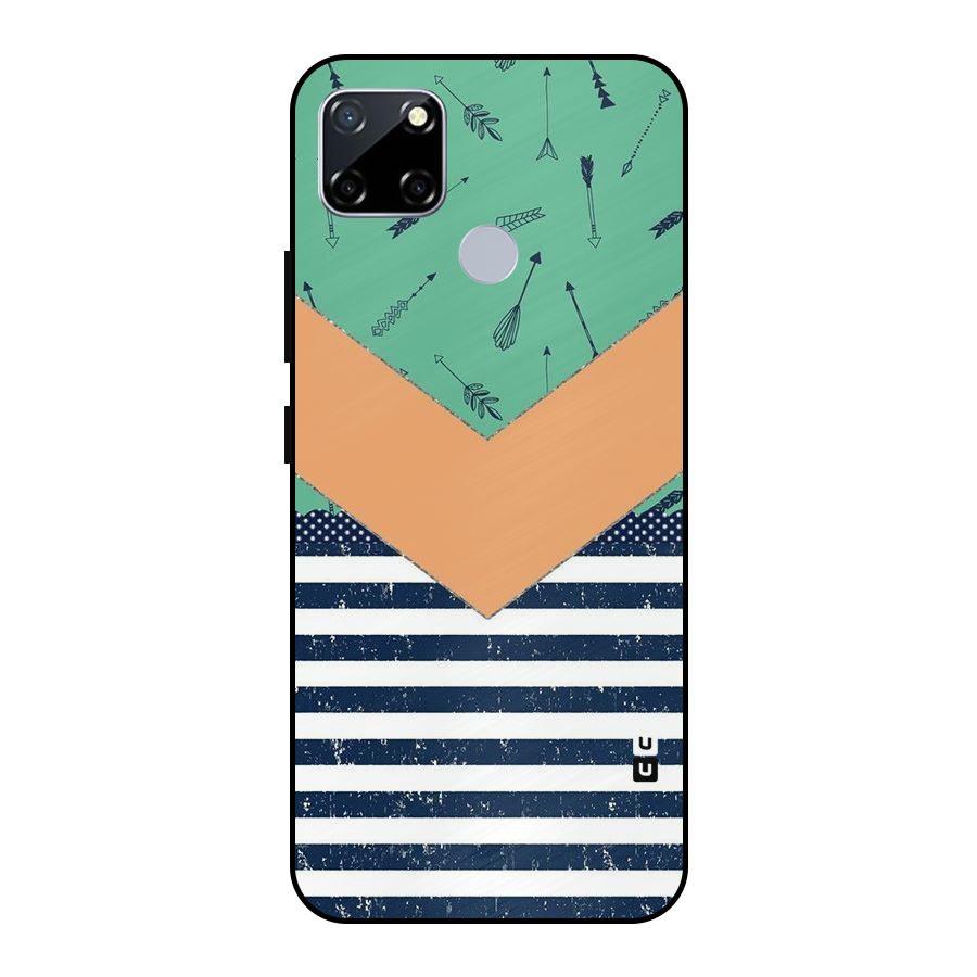 Arrows and Stripes Metal Back Case for Realme Narzo 20