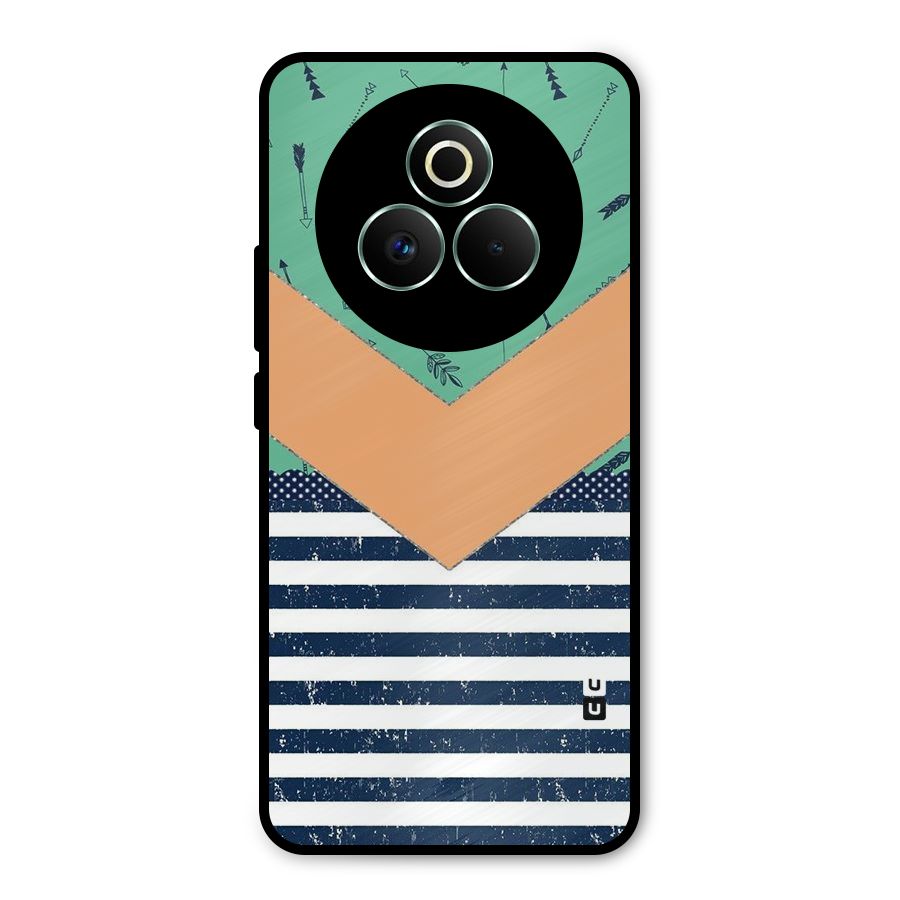 Arrows and Stripes Metal Back Case for Realme P3 Pro