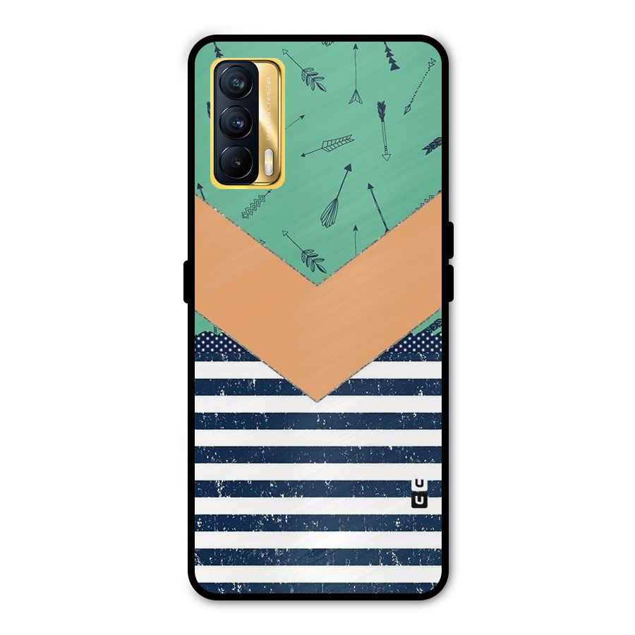Arrows and Stripes Metal Back Case for Realme X7