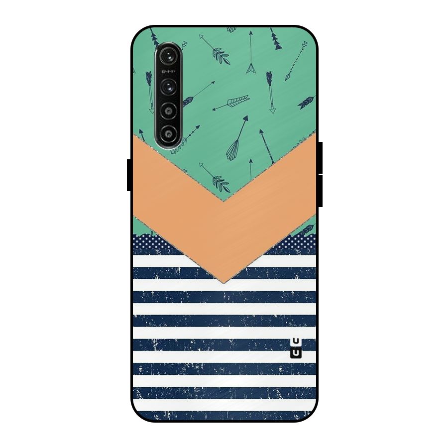 Arrows and Stripes Metal Back Case for Realme XT