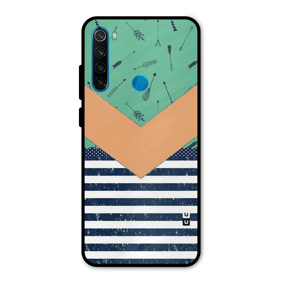 Arrows and Stripes Metal Back Case for Redmi Note 8