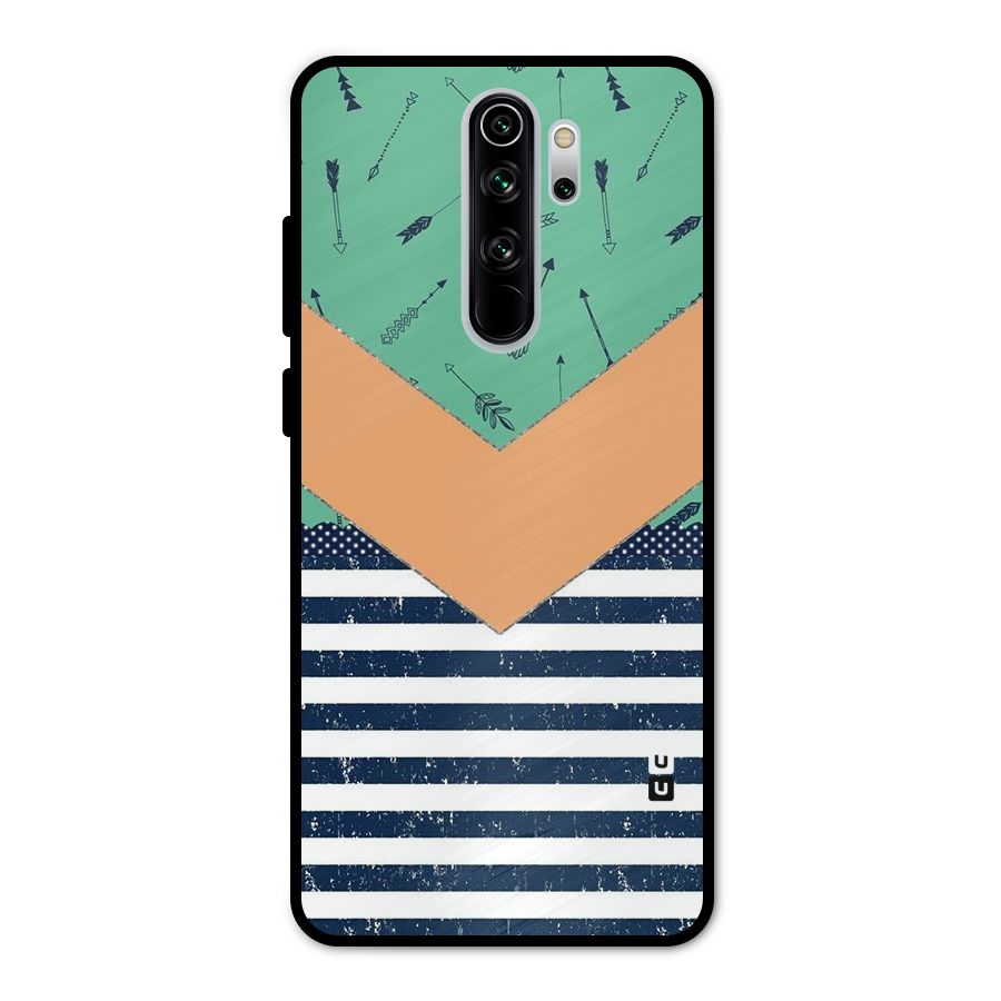 Arrows and Stripes Metal Back Case for Redmi Note 8 Pro
