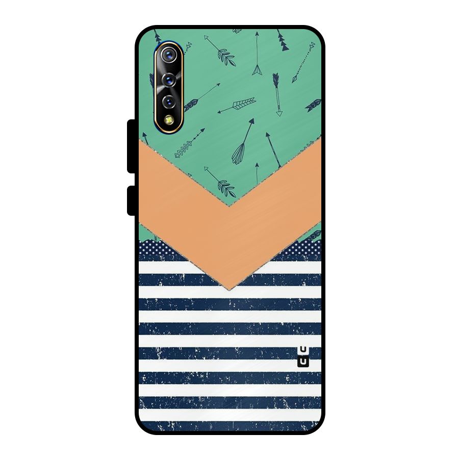 Arrows and Stripes Metal Back Case for Vivo S1