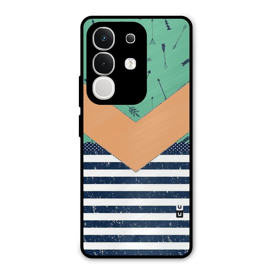 Arrows and Stripes Metal Back Case for Vivo T4x