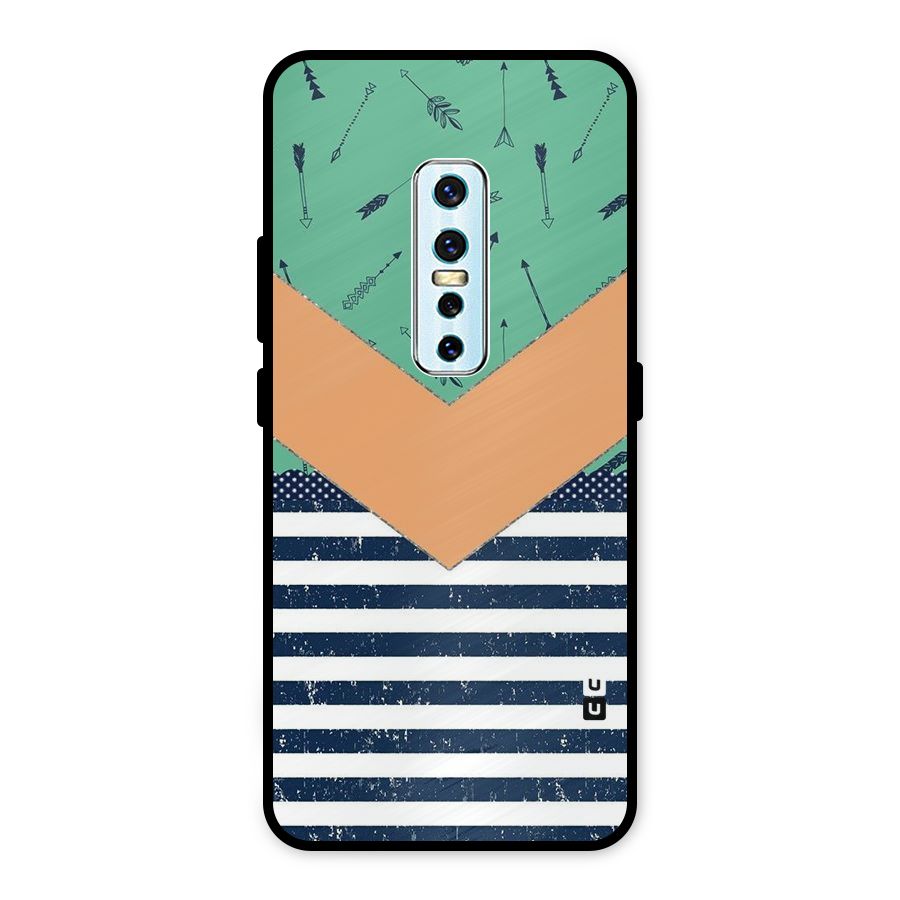 Arrows and Stripes Metal Back Case for Vivo V17 Pro