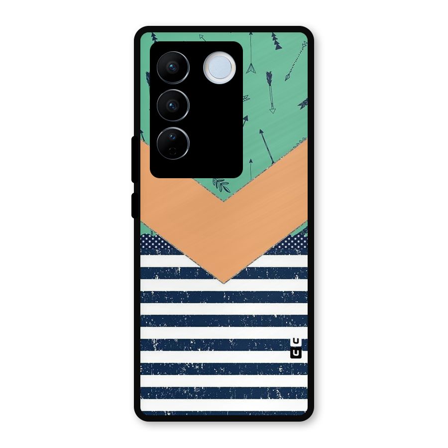 Arrows and Stripes Metal Back Case for Vivo V27