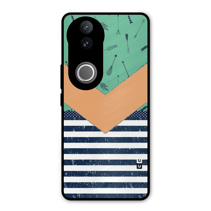 Arrows and Stripes Metal Back Case for Vivo V50e