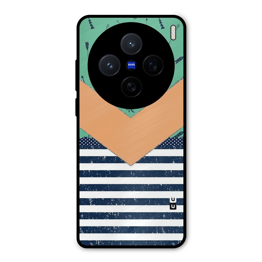 Arrows and Stripes Metal Back Case for Vivo X200