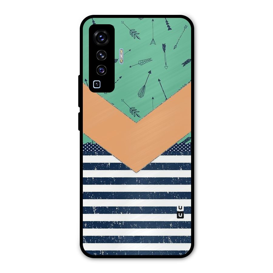 Arrows and Stripes Metal Back Case for Vivo X50