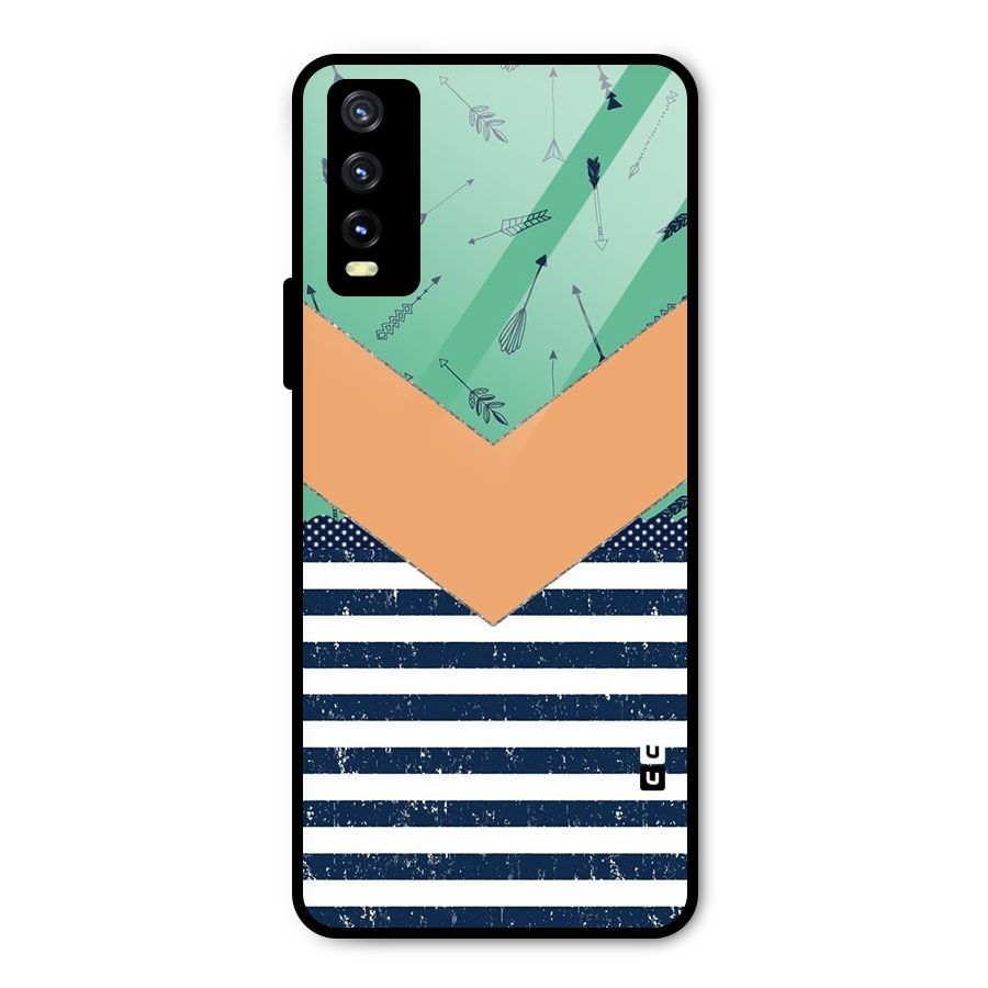 Arrows and Stripes Metal Back Case for Vivo Y20t