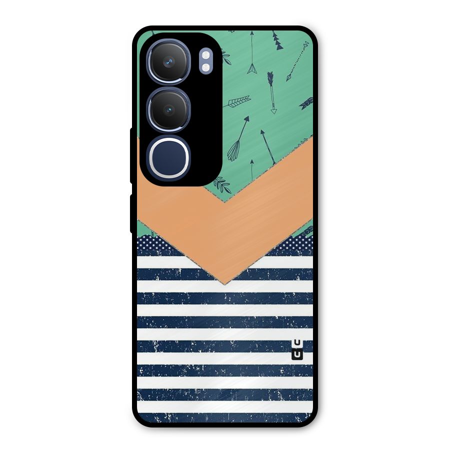 Arrows and Stripes Metal Back Case for Vivo Y29