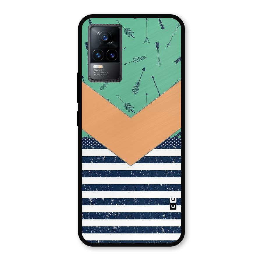 Arrows and Stripes Metal Back Case for Vivo Y73