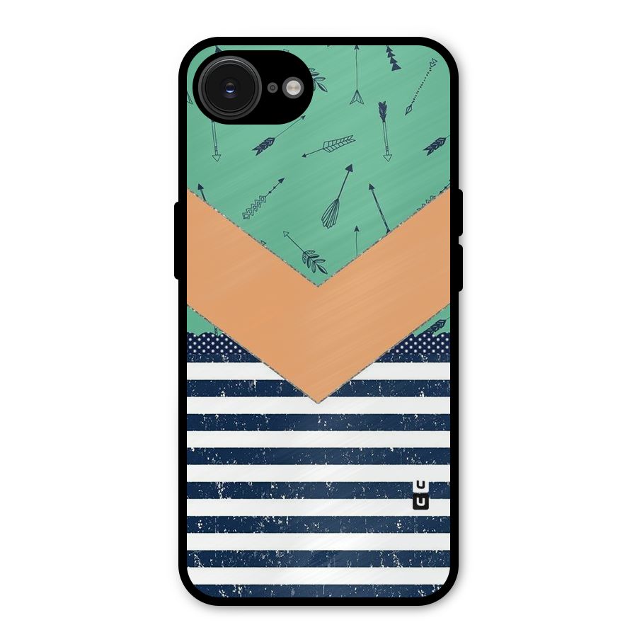 Arrows and Stripes Metal Back Case for iPhone 16e