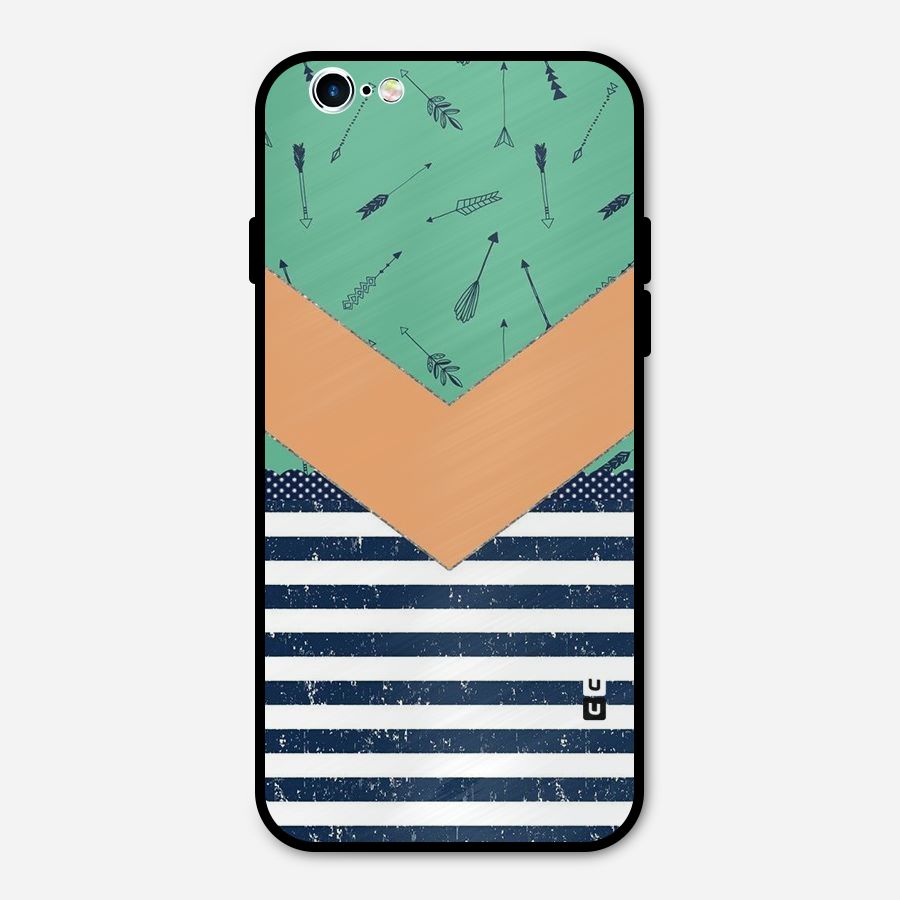 Arrows and Stripes Metal Back Case for iPhone 6 6s