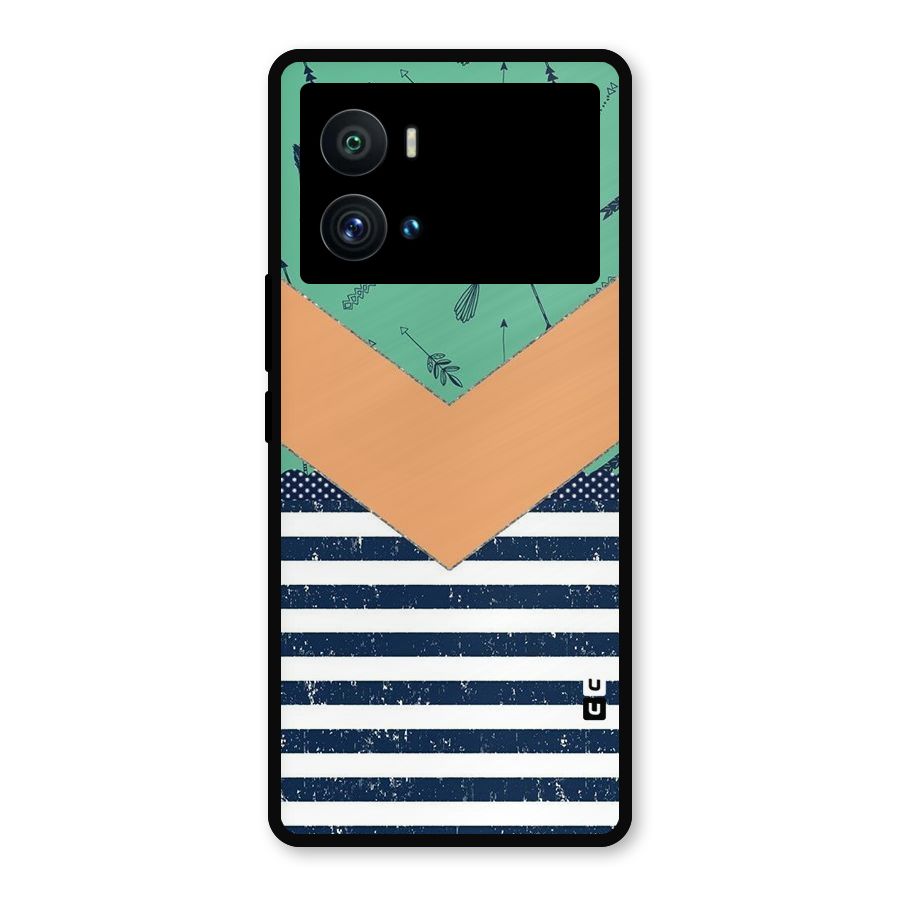 Arrows and Stripes Metal Back Case for iQOO 9 Pro