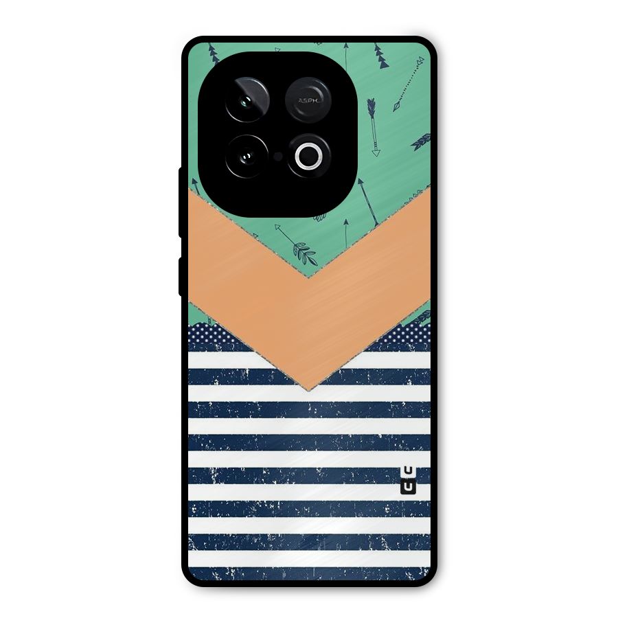 Arrows and Stripes Metal Back Case for iQOO Neo 10