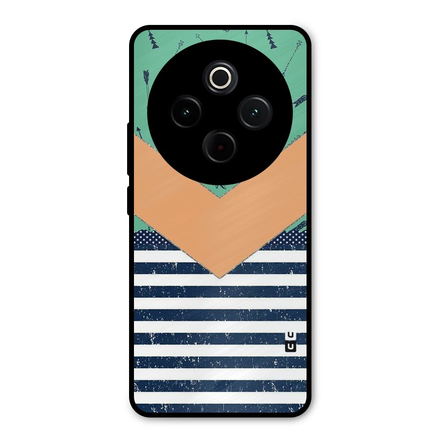 Arrows and Stripes Metal Back Case for iQOO Z10
