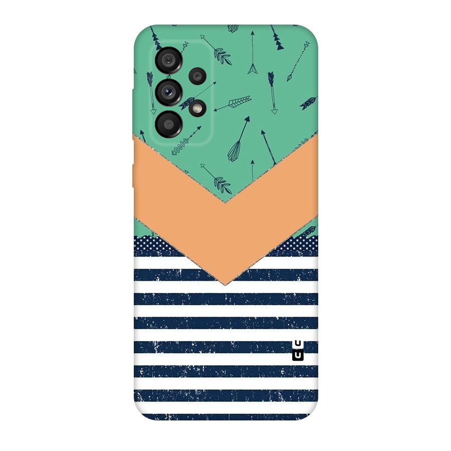 Arrows and Stripes Original Polycarbonate Back Case for Galaxy A73 5G