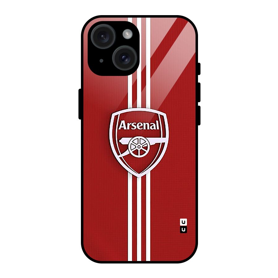 Arsenal Club Glass Back Case for iPhone 15