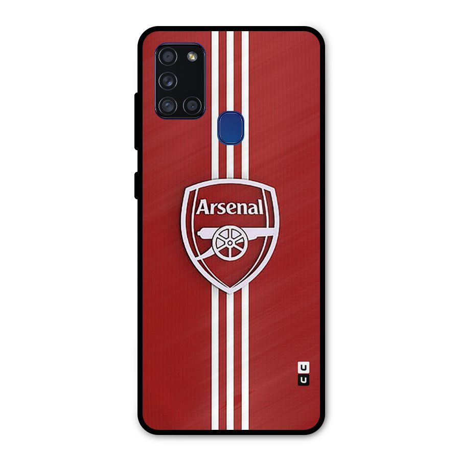 Arsenal Club Metal Back Case for Galaxy A21s