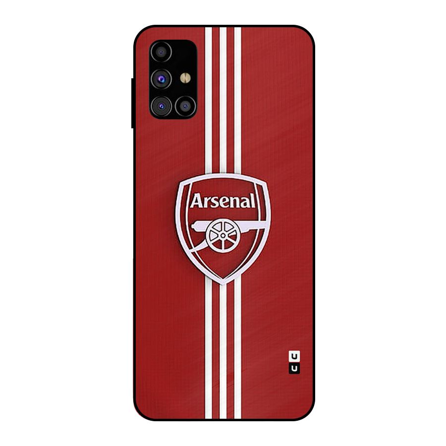 Arsenal Club Metal Back Case for Galaxy M31s