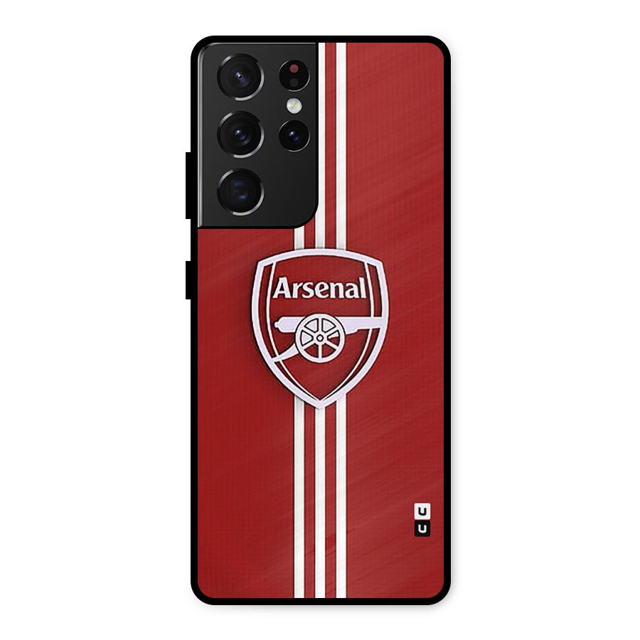 Arsenal Club Metal Back Case for Galaxy S21 Ultra 5G
