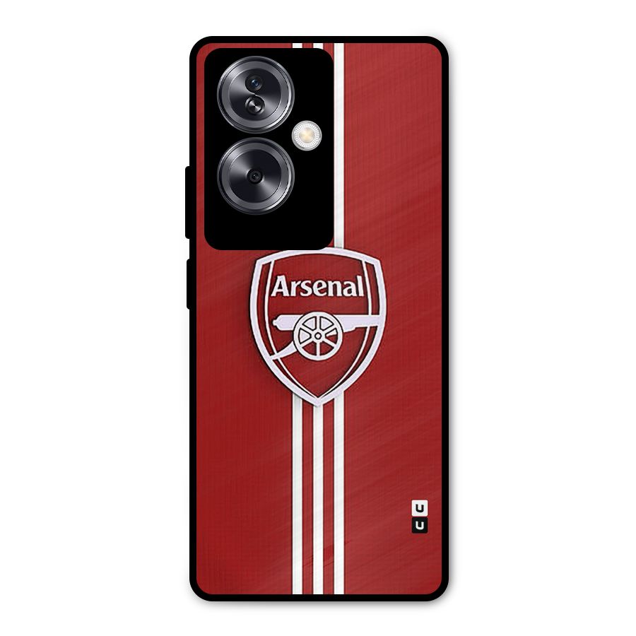 Arsenal Club Metal Back Case for Oppo A79 5G