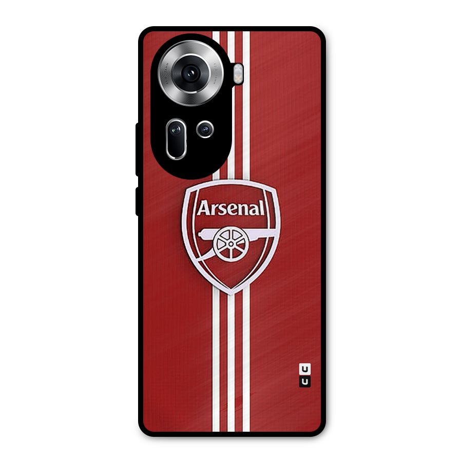 Arsenal Club Metal Back Case for Oppo Reno11 5G