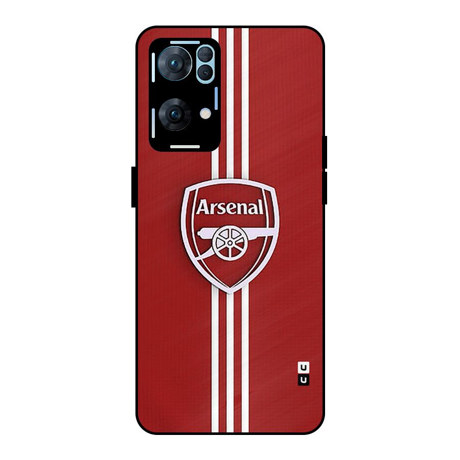 Arsenal Club Metal Back Case for Oppo Reno7 Pro 5G