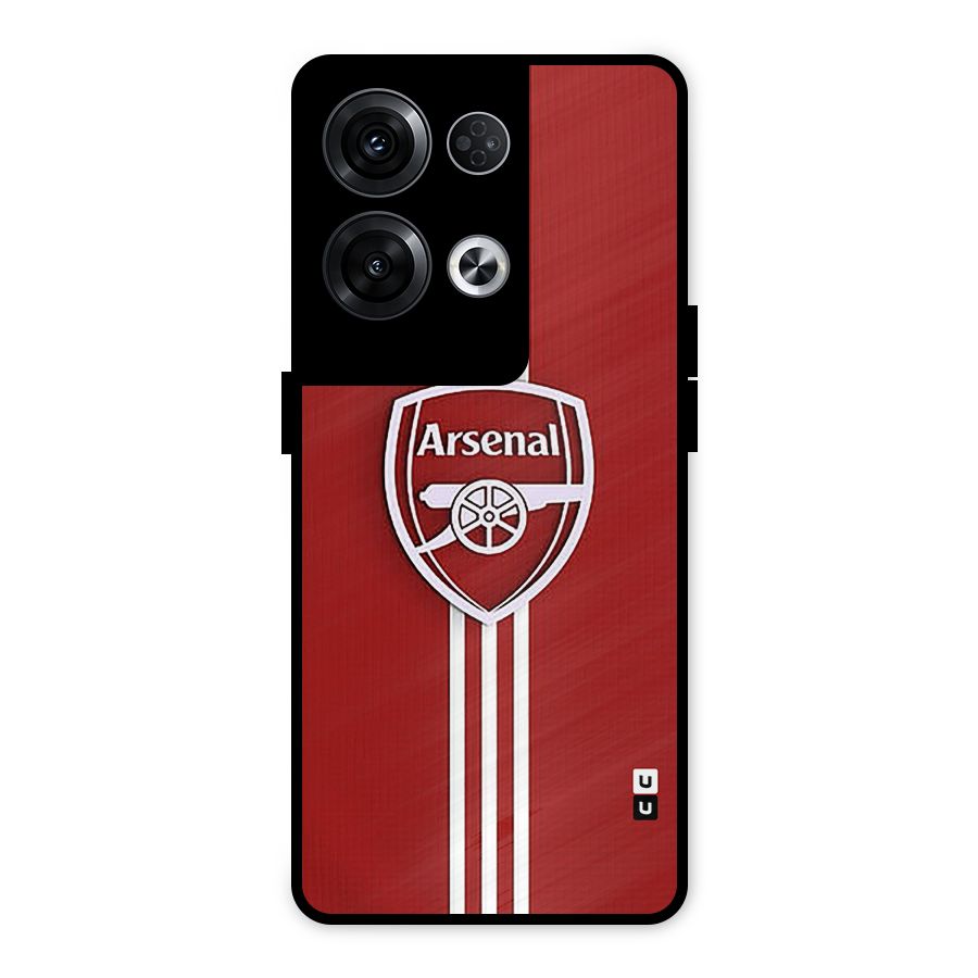 Arsenal Club Metal Back Case for Oppo Reno8 Pro 5G