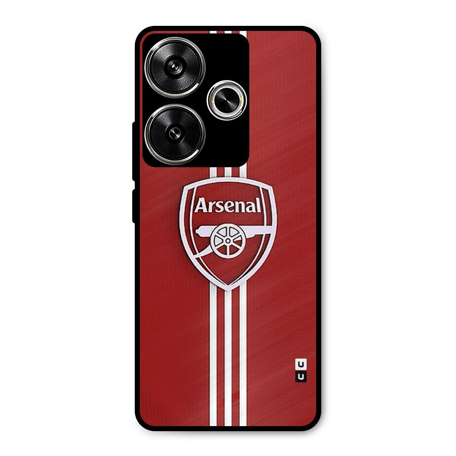 Arsenal Club Metal Back Case for Poco F6