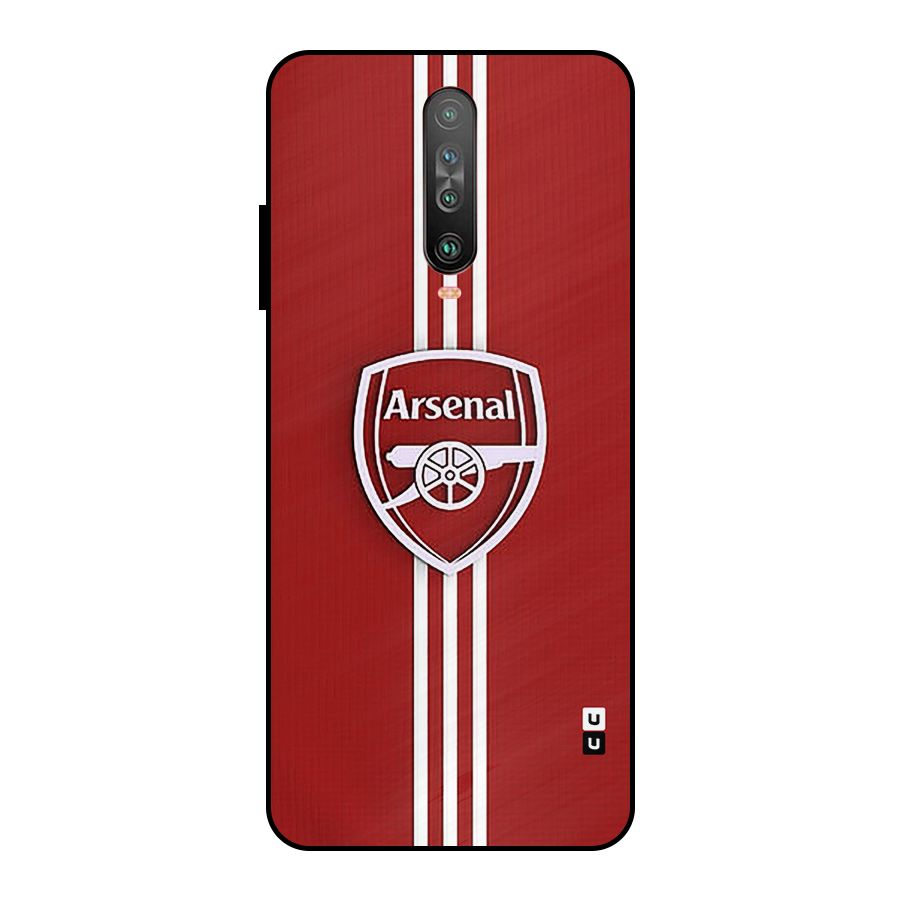 Arsenal Club Metal Back Case for Poco X2