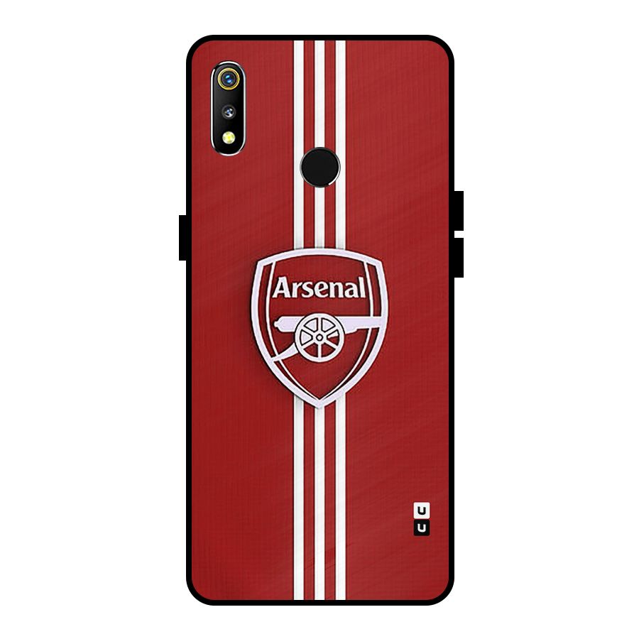 Arsenal Club Metal Back Case for Realme 3i