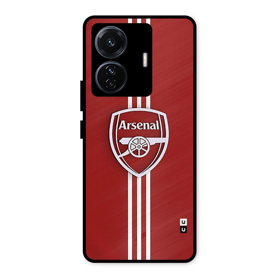 Arsenal Club Metal Back Case for Vivo T1 Pro