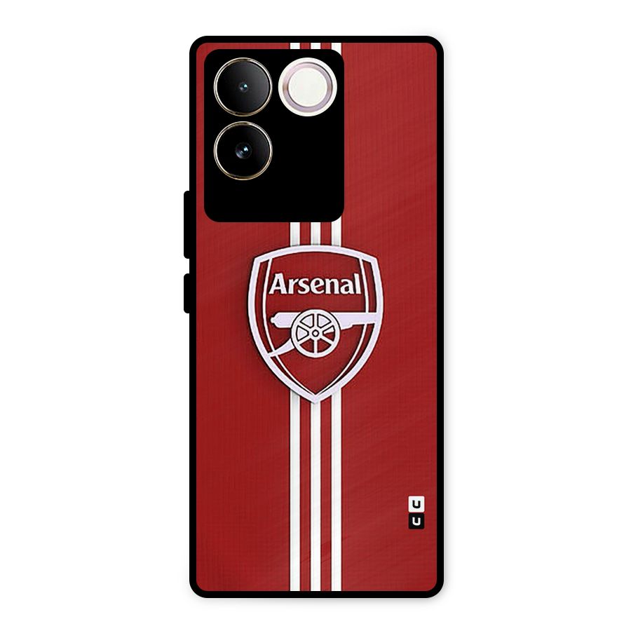 Arsenal Club Metal Back Case for Vivo T2 Pro