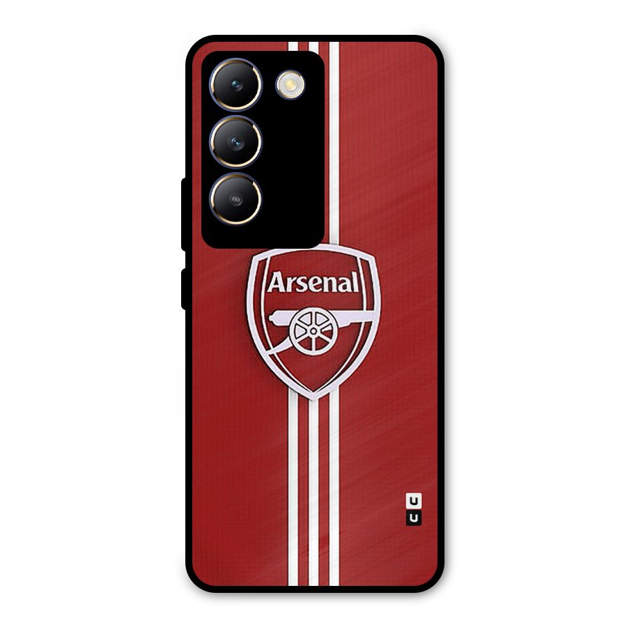 Arsenal Club Metal Back Case for Vivo T3 5G