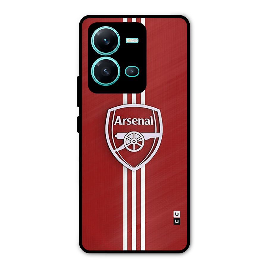 Arsenal Club Metal Back Case for Vivo V25