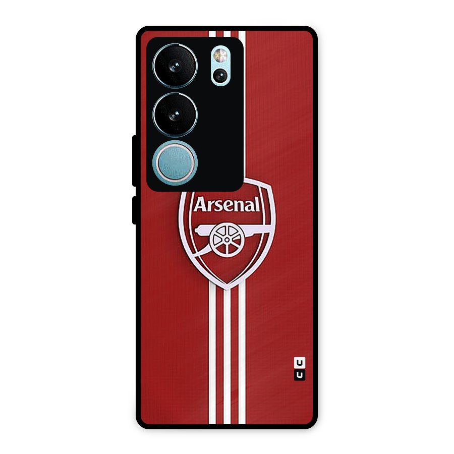 Arsenal Club Metal Back Case for Vivo V29 Pro