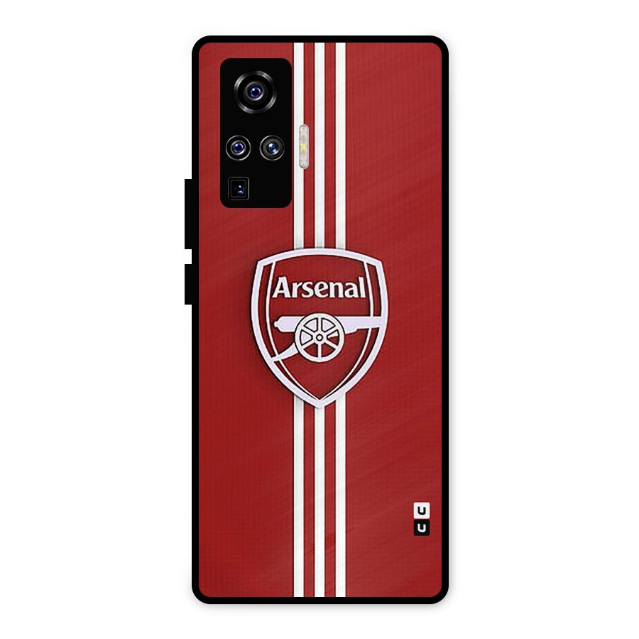 Arsenal Club Metal Back Case for Vivo X50 Pro