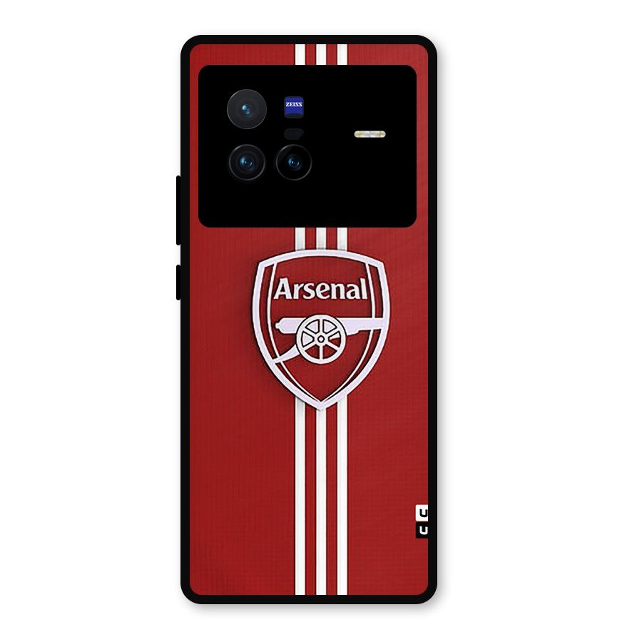 Arsenal Club Metal Back Case for Vivo X80