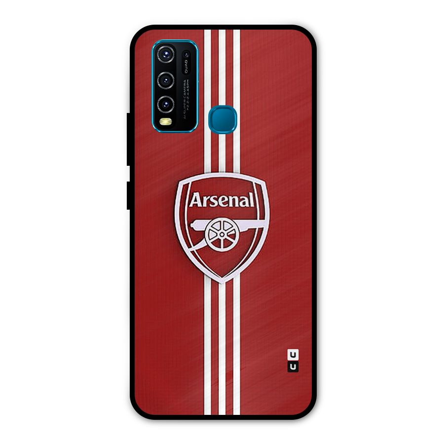 Arsenal Club Metal Back Case for Vivo Y30