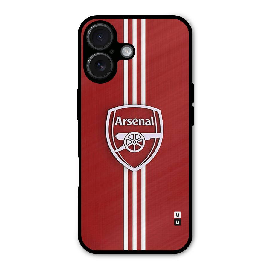 Arsenal Club Metal Back Case for iPhone 16