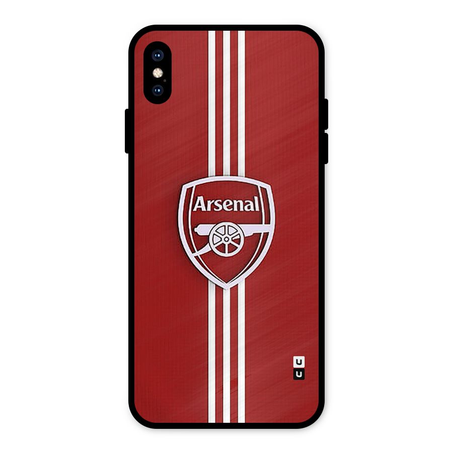 Arsenal Club Metal Back Case for iPhone XS Max
