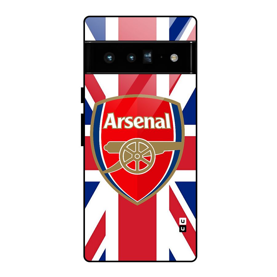 Arsenal Flag Glass Back Case for Google Pixel 6 Pro