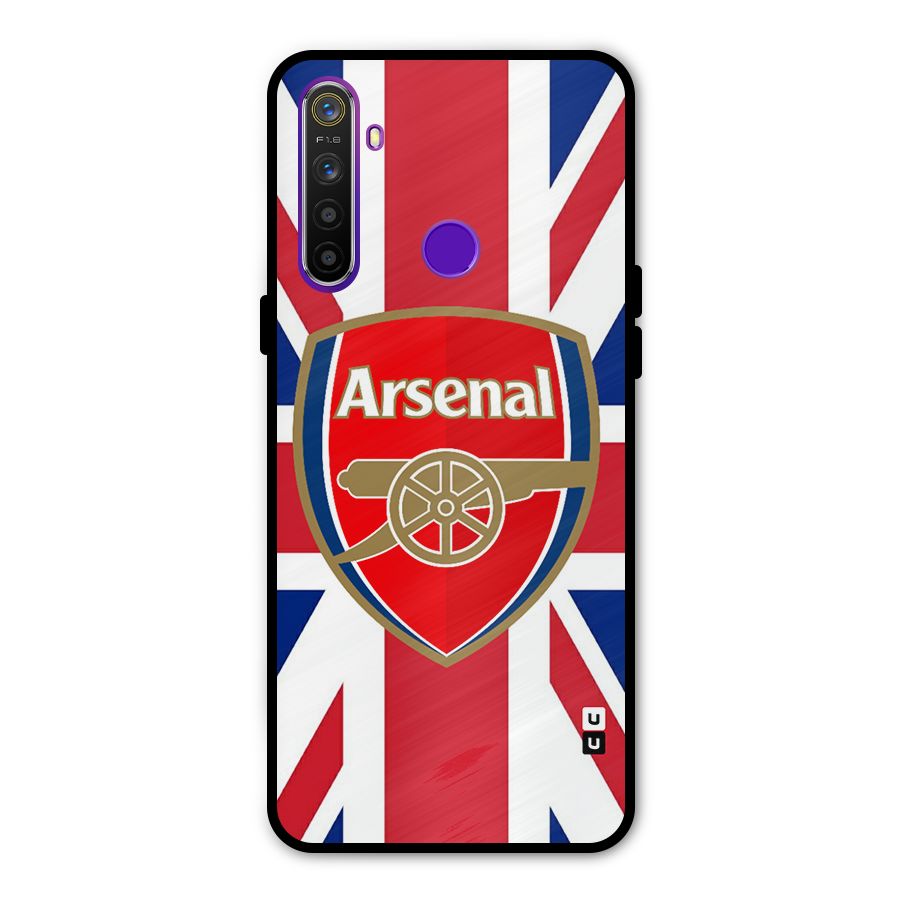 Arsenal Flag Glass Back Case for Realme 5s