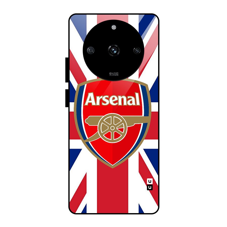 Arsenal Flag Glass Back Case for Realme Narzo 60 5G