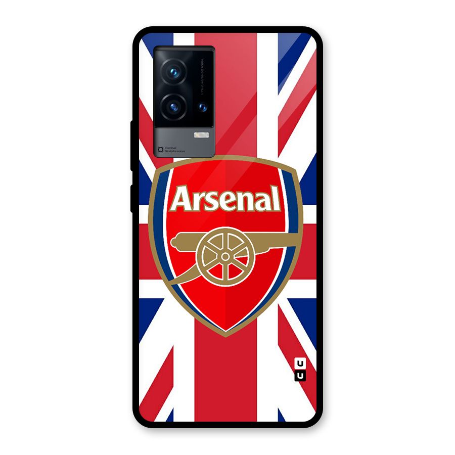 Arsenal Flag Glass Back Case for iQOO 9 5G
