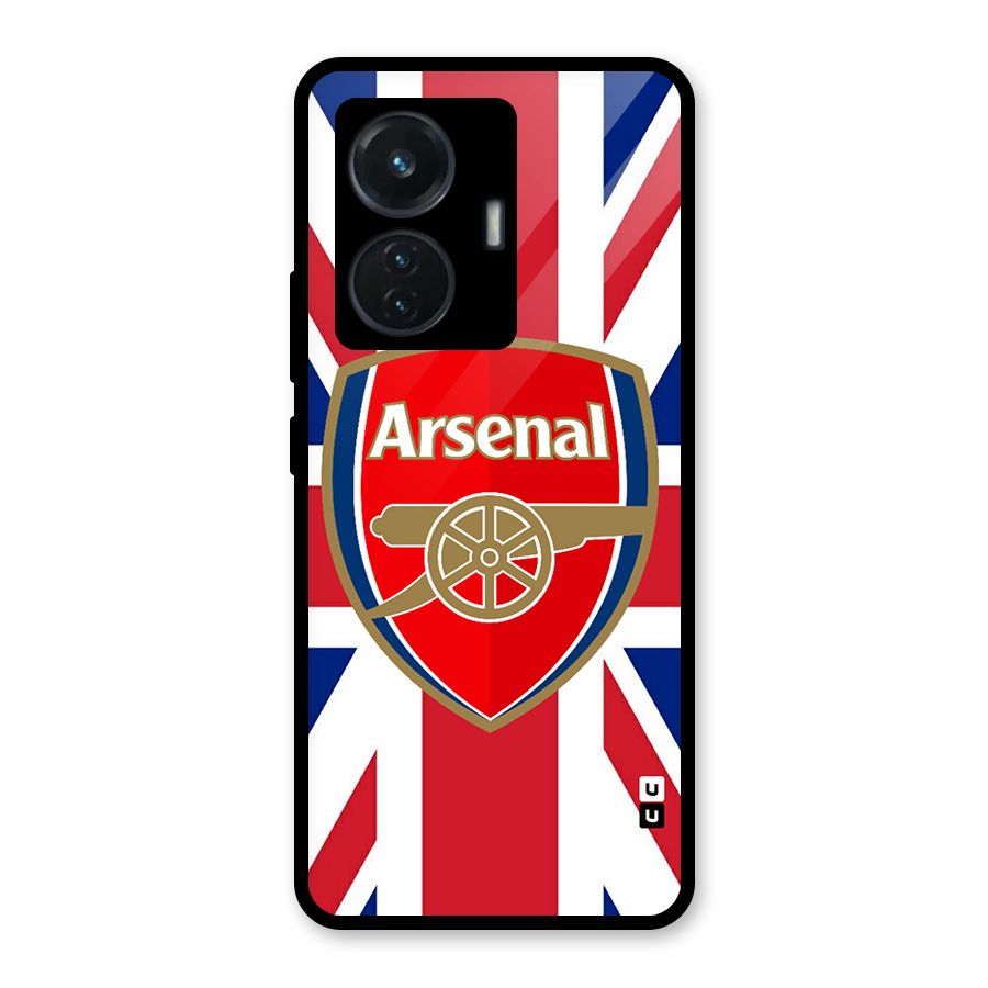 Arsenal Flag Glass Back Case for iQOO Z6 44W