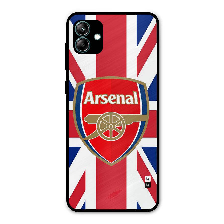 Arsenal Flag Metal Back Case for Galaxy A04