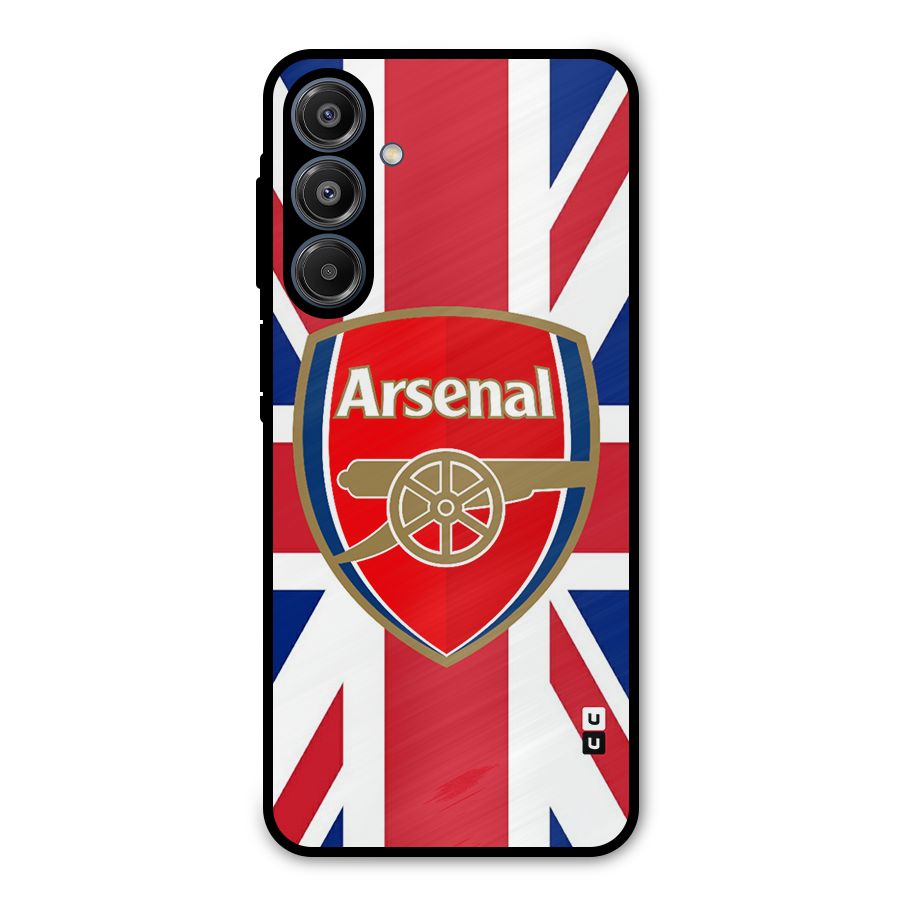 Arsenal Flag Metal Back Case for Galaxy A16 5G